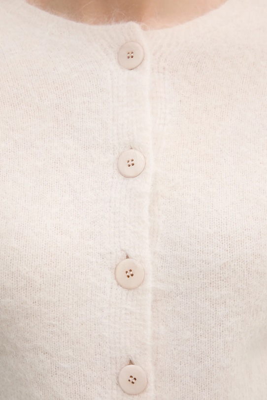 Sandro Ferrone kardigan z dodatkiem alpaki S9YBFNESPOLO beżowy