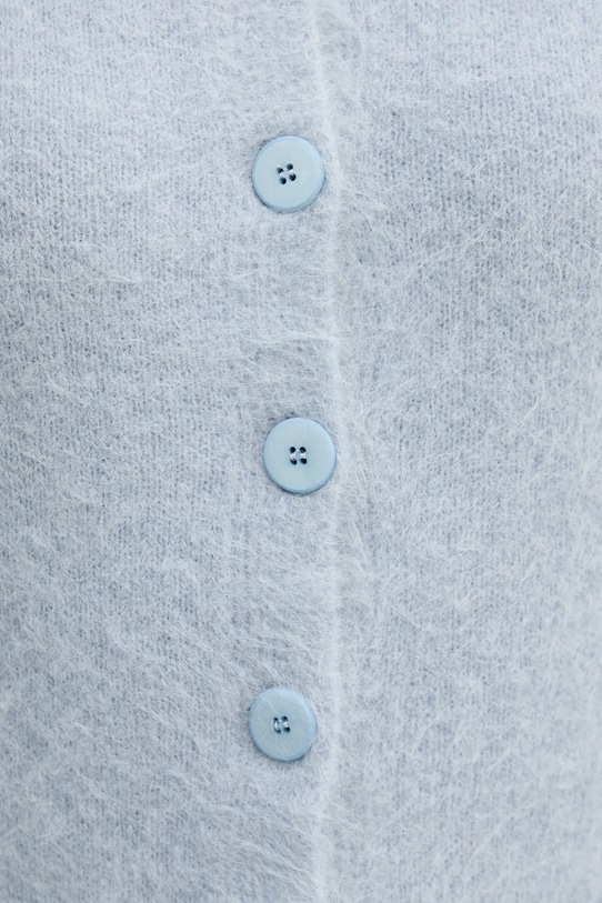 Sandro Ferrone kardigan z dodatkiem alpaki S9YBFNESPOLO niebieski