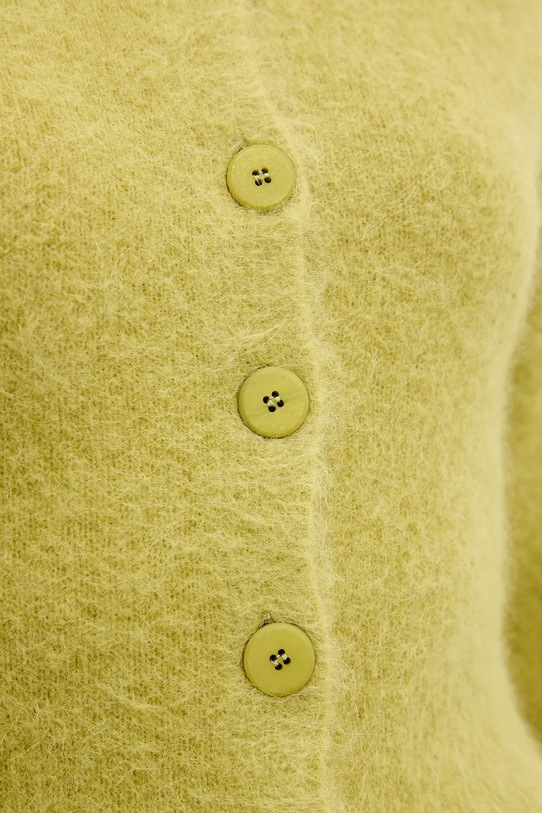 Sandro Ferrone kardigan z dodatkiem alpaki S9YBFNESPOLO zielony