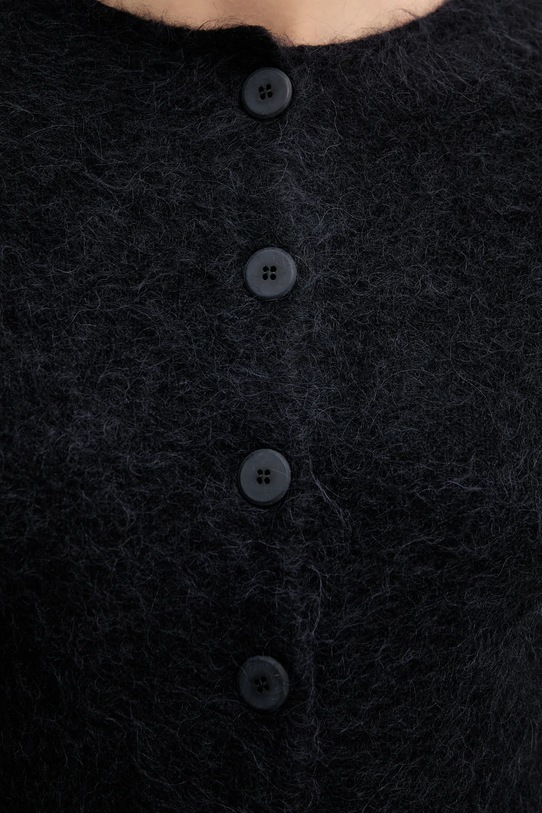 Sandro Ferrone kardigan z dodatkiem alpaki S9YBFNESPOLO czarny