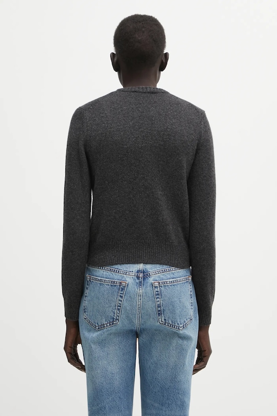 Odzież Sporty & Rich kardigan wełniany SRC Cashmere WS07364302GY11 szary