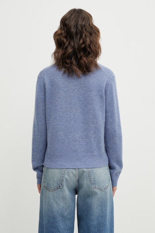 Odzież Sporty & Rich sweter wełniany SRC Cashmere WS07466302BL11 niebieski