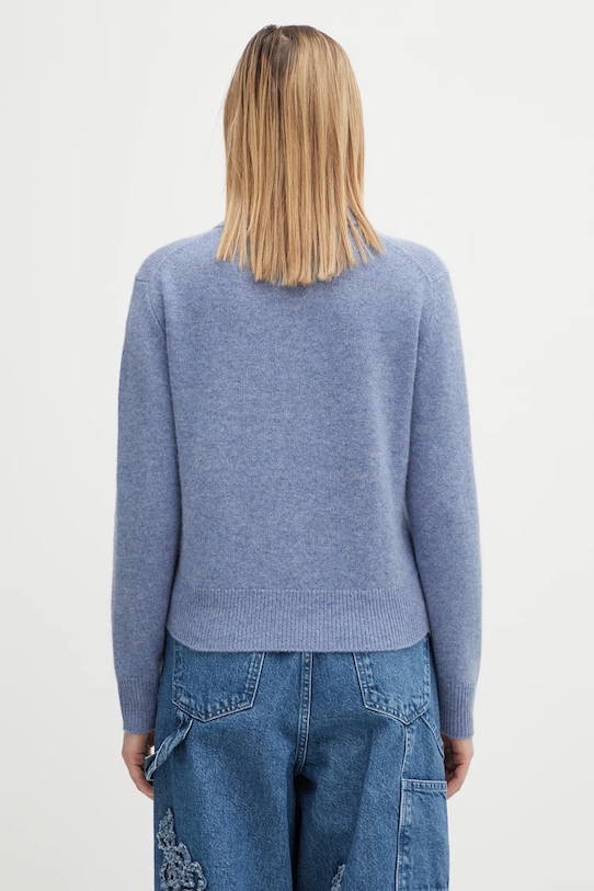 Odzież Sporty & Rich sweter wełniany SRC Cashmere WS07466302BL11 niebieski