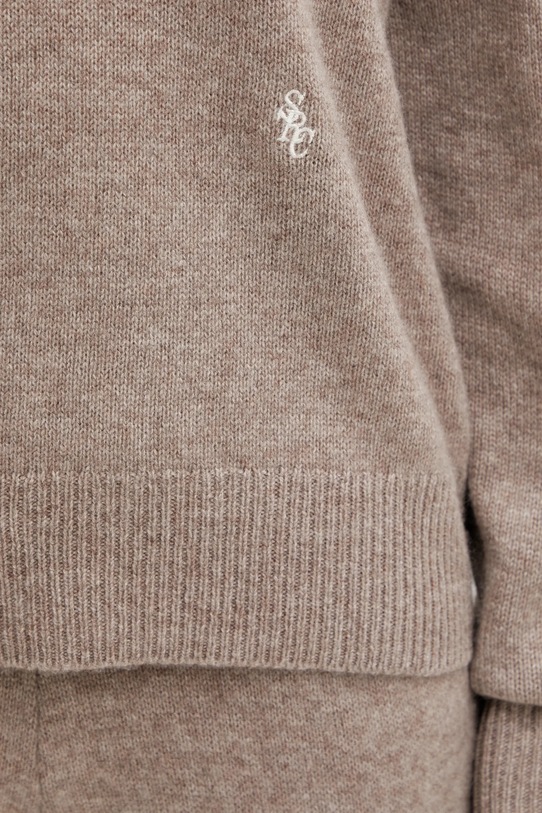 Svetr s příměsí vlny Sporty & Rich SRC Cashmere béžová WS07666302BE24