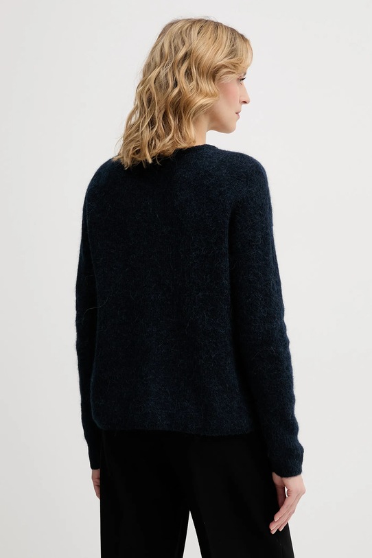 Odzież Mos Mosh kardigan z dodatkiem alpaki Almine 158680 granatowy