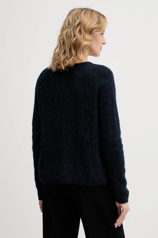 Odzież Mos Mosh kardigan z dodatkiem alpaki Almine 158680 granatowy