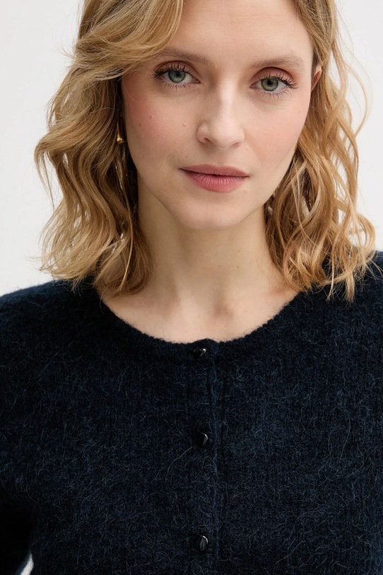 Mos Mosh kardigan z dodatkiem alpaki Almine granatowy 158680