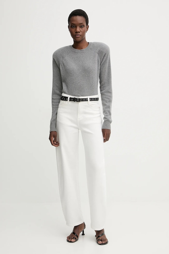 La Mania sweter wełniany ELLA LM.ELLA szary AW25