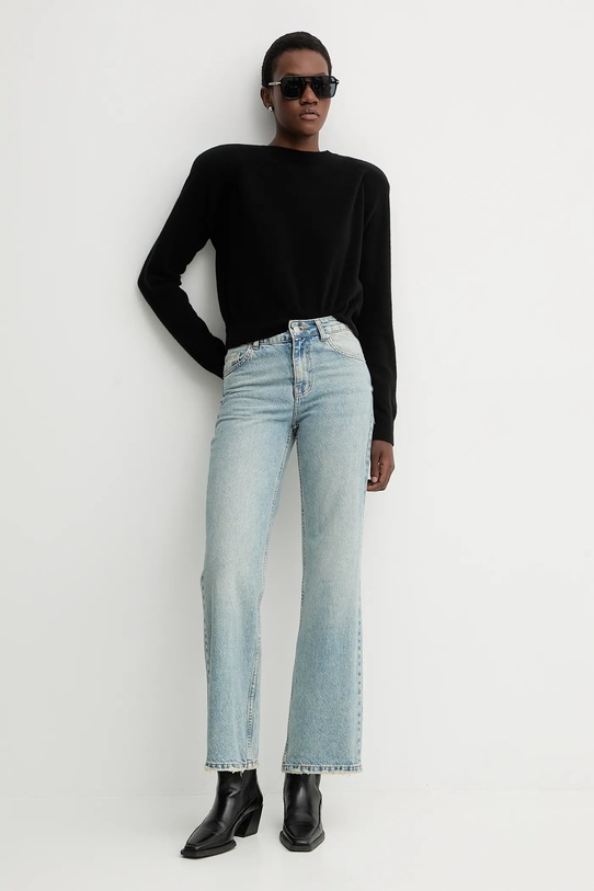 La Mania sweter wełniany ELLA LM.ELLA czarny AW25