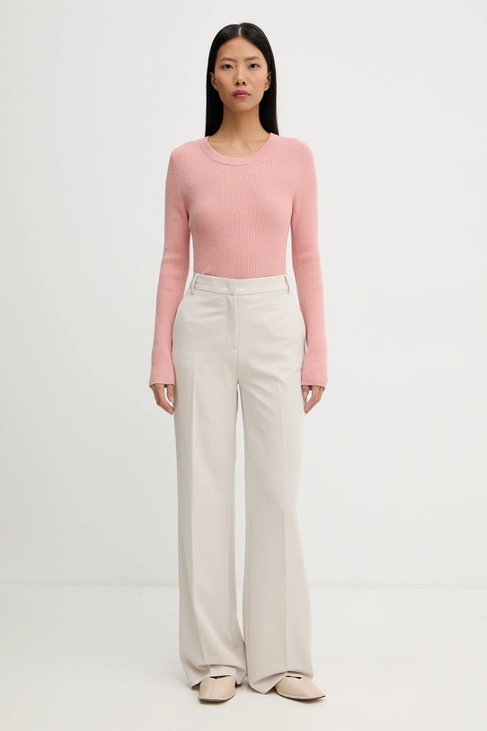 Marc O'Polo sweter z dodatkiem wełny 5000006938 pomarańczowy AW25