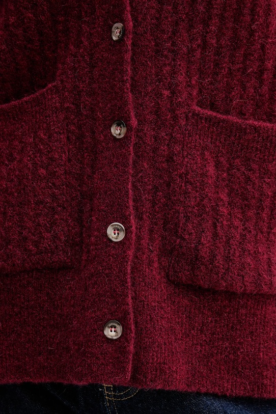JOYINME kardigan z dodatkiem wełny Soft Whisper Kardigan.Soft.Whisper bordowy