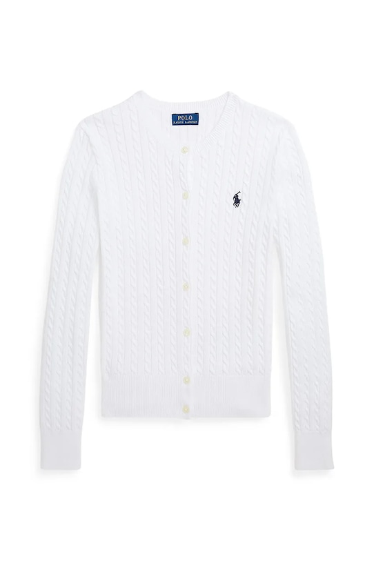 Πλεκτή ζακέτα Polo Ralph Lauren 313543047064 λευκό AW25