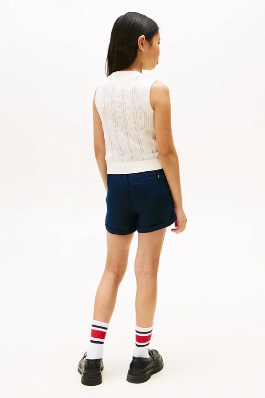 Βαμβακερό πουλόβερ Tommy Hilfiger μπεζ KG0KG08723.9BYA
