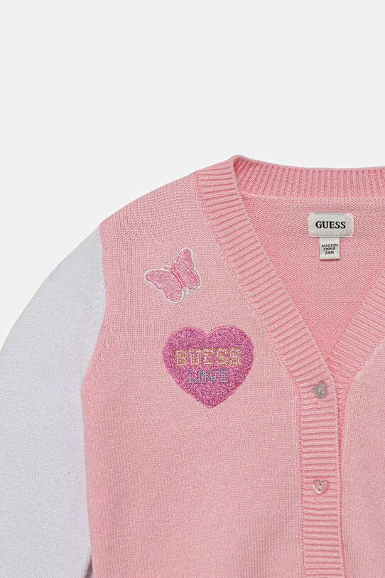 Fete Guess cardigan copii A5YR00.Z3GS0.9BYA roz