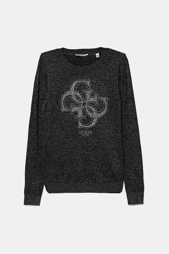 Guess sweter dziecięcy aplikacja czarny J5YR01.Z3FP0.9BYA