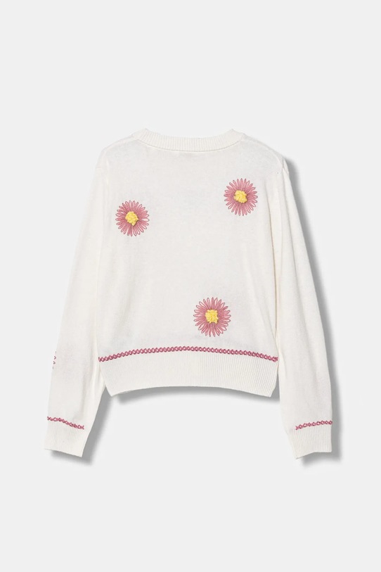 Guess sweter z domieszką wełny dziecięcy J5YR10.Z0110.9BYA beżowy AW25