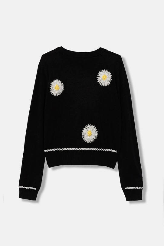 Guess sweter z domieszką wełny dziecięcy J5YR10.Z0110.9BYA czarny AW25