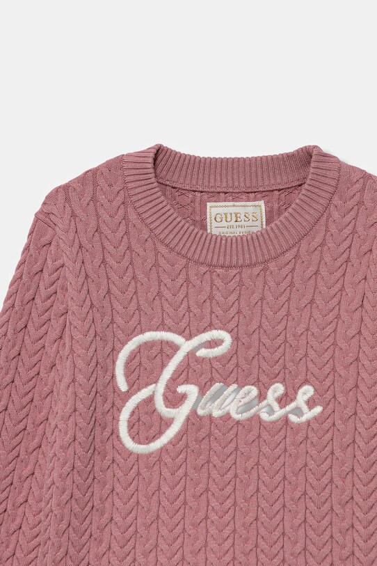 Dziewczynka Guess sweter dziecięcy K5YR04.Z3OI0.9BYA różowy