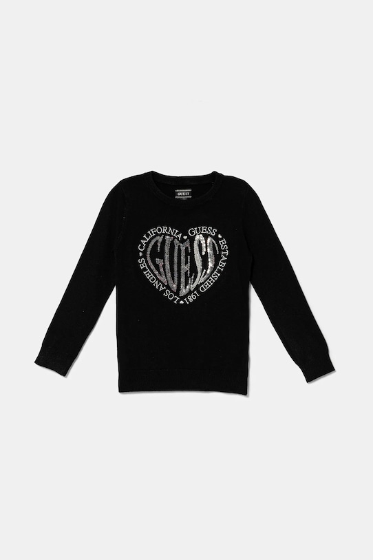 Guess maglione per bambini a maglia fine nero K5YR08.Z2NQ2.9BYA