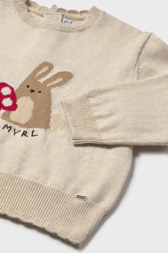 Dětský svetr s příměsí vlny Mayoral béžová 2354.4F.Baby.9BYA