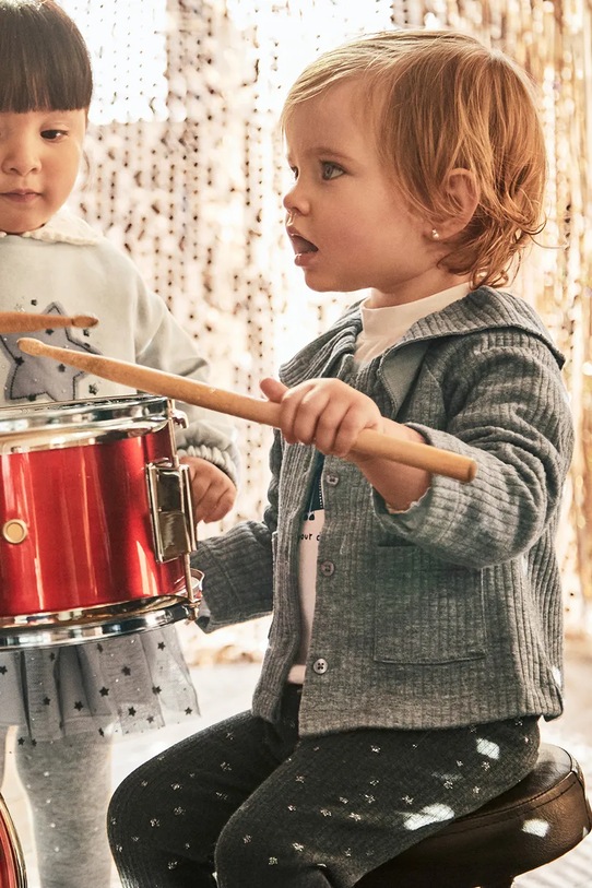 Dětský kardigan Mayoral tenká šedá 2431.4K.Baby.9BYA