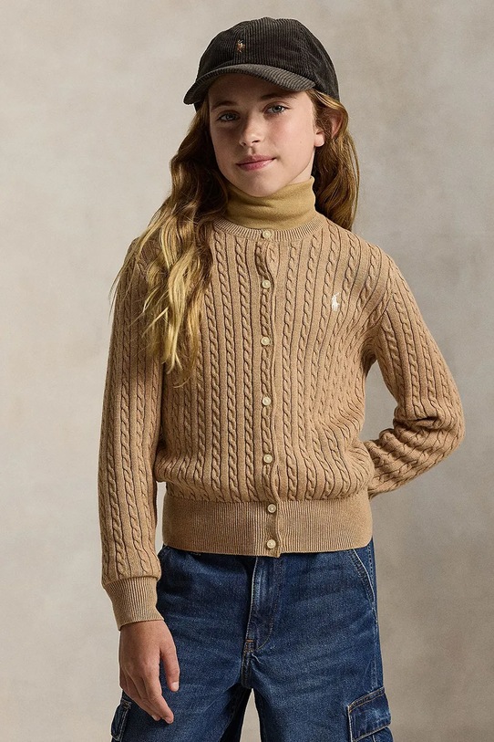 Sveter Polo Ralph Lauren stredne hrubá hnedá 313543047082