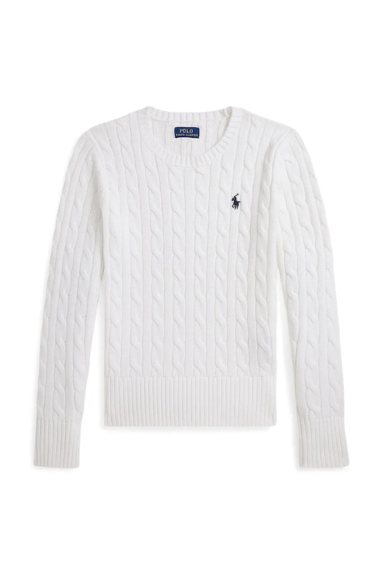 Polo Ralph Lauren gyerek pamut pulóver 313901316013 fehér AW25