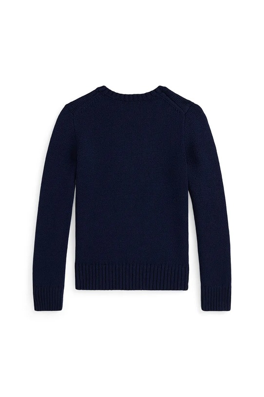 Παιδικό βαμβακερό πουλόβερ Polo Ralph Lauren 313978870001 σκούρο μπλε AW25