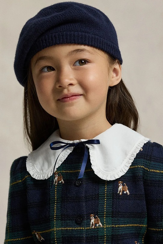 Παιδικό μάλλινο πουλόβερ Polo Ralph Lauren 312978877001 σκούρο μπλε