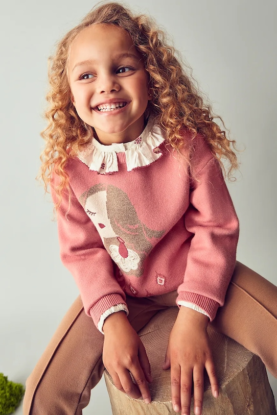 Mayoral pulover copii cu modele portocaliu 4303.6C.Mini.9BYA