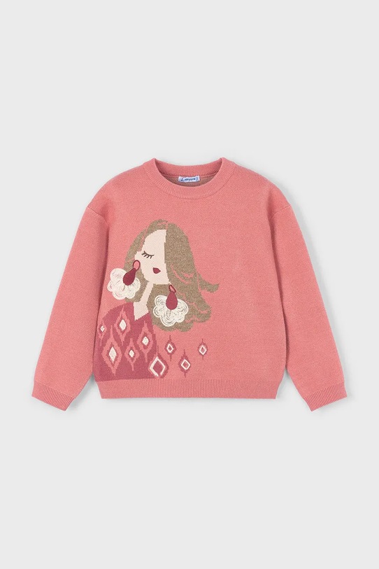 Mayoral sweter dziecięcy 4303.6C.Mini.9BYA pomarańczowy AW25