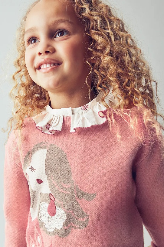 Mayoral sweter dziecięcy 4303.6C.Mini.9BYA pomarańczowy