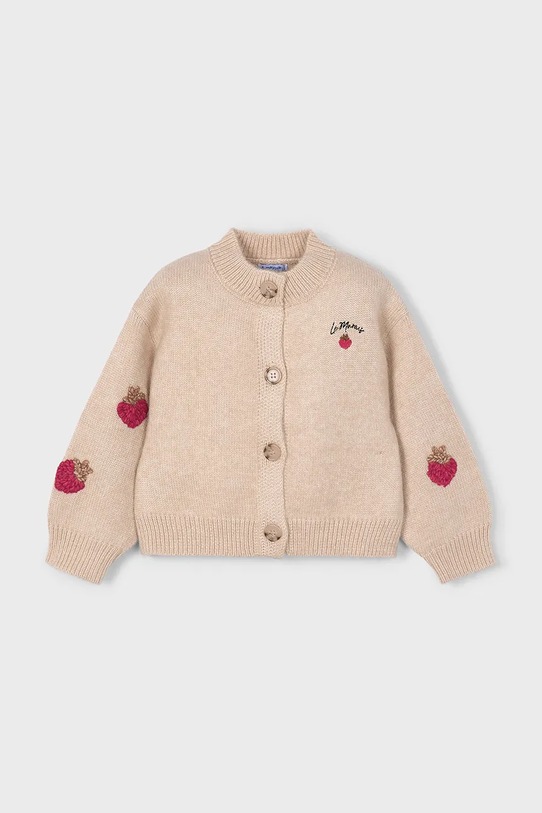 Dětský kardigan Mayoral 4309.6A.Mini.9BYA béžová AW25