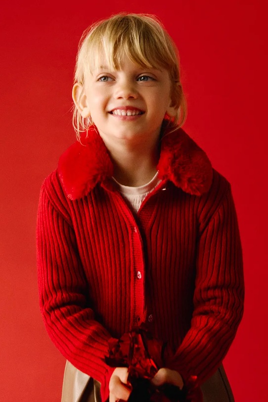 Mayoral cardigan copii melanj rosu 4311.6L.Mini.9BYA