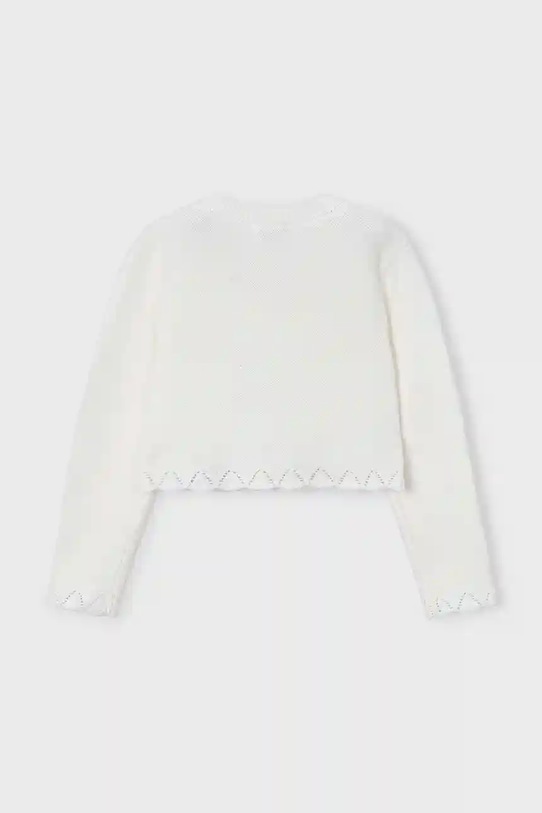 Mayoral sweter dziecięcy 4312.6L.Mini.9BYA biały AW25