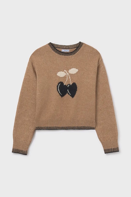 Mayoral sweter dziecięcy 7316.8J.Junior.9BYA brązowy AW25