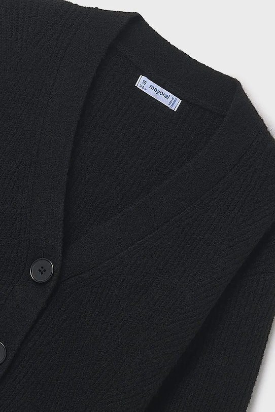 Dziewczynka Mayoral kardigan dziecięcy 7317.8B.Junior.9BYA czarny