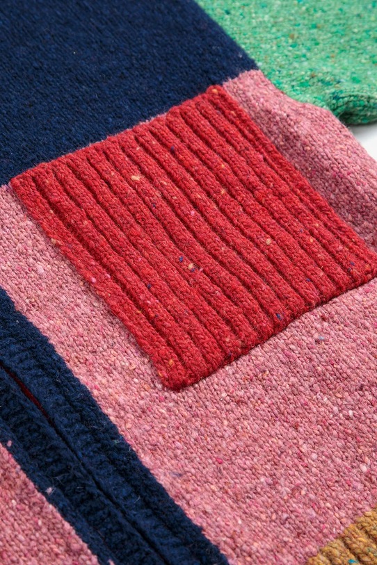 Bobo Choses kardigan wełniany dziecięcy multicolor 225AC117