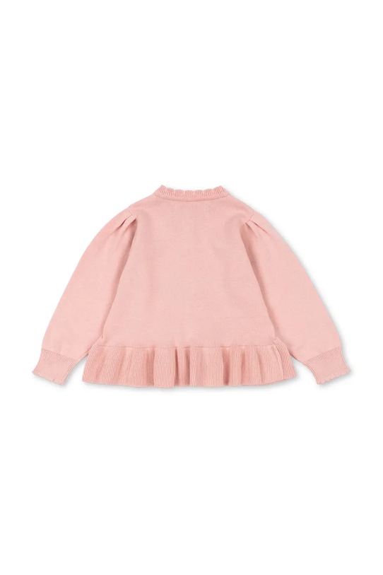 Детский хлопковый кардиган Konges Sløjd SOLEIL CARDIGAN GOTS KS103980.9BYA розовый AW25