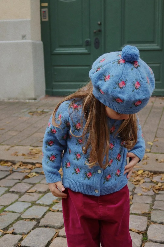 Konges Sløjd kardigan z dodatkiem wełny BELOU KNIT CARDIGAN KS103711.9BYA