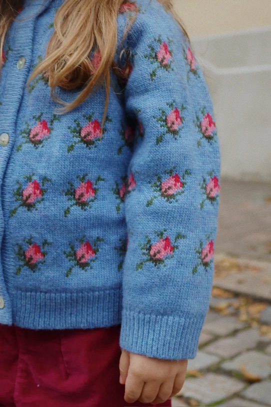 Konges Sløjd kardigan z dodatkiem wełny BELOU KNIT CARDIGAN KS103711.9BYA