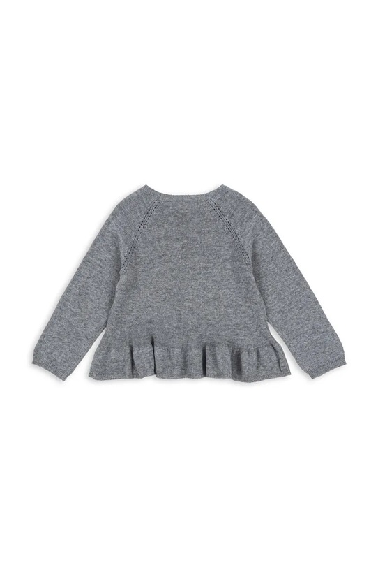 Konges Sløjd sweter z dodatkiem kaszmiru CATHY KNIT SWEATER KS103748.9BYA szary AW25