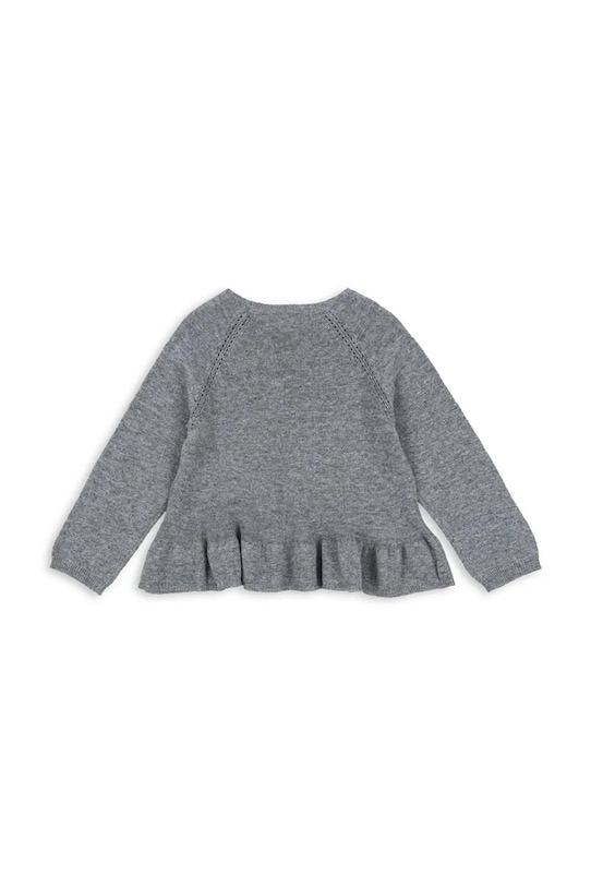 Konges Sløjd sweter z dodatkiem kaszmiru CATHY KNIT SWEATER KS103748.9BYA szary AW25