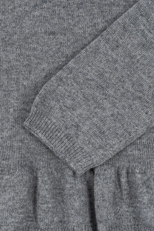 Konges Sløjd sweter z dodatkiem kaszmiru CATHY KNIT SWEATER szary KS103748.9BYA