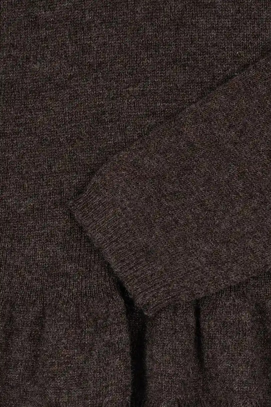 Konges Sløjd sweter z dodatkiem kaszmiru CATHY KNIT SWEATER brązowy KS103748.9BYA