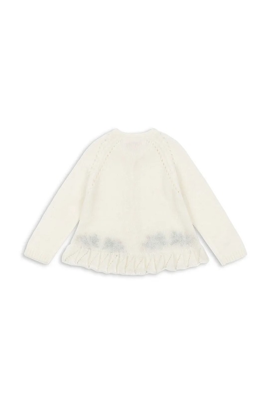 Κοριτσίστικα Παιδικό κάρδιγκαν Konges Sløjd MINIA FRILL CARDIGAN KS103913.9BYA λευκό