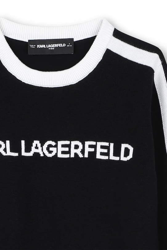 Fete Karl Lagerfeld pulover pentru copii din amestec de cașmir Z30936.114.150 negru