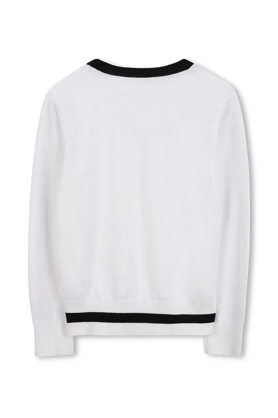 Dziewczynka Karl Lagerfeld sweter z domieszką kaszmiru dziecięcy Z30936.156.162 biały