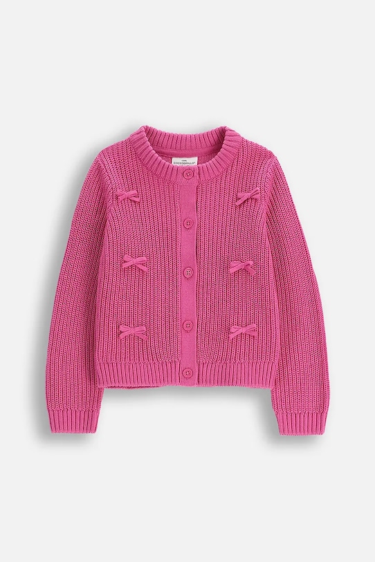 Coccodrillo cardigan per bambini ZC5172201AGK rosa AW25