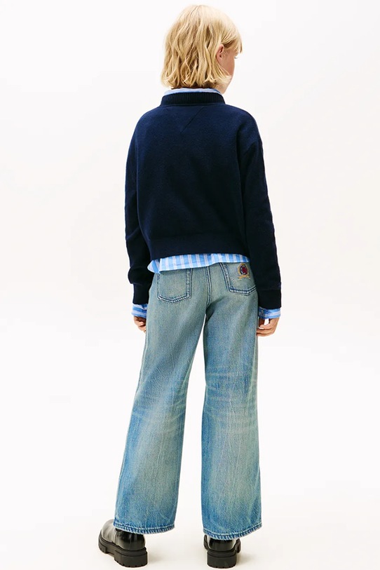 Tommy Hilfiger sweter dziecięcy KG0KG08836.9BYA granatowy